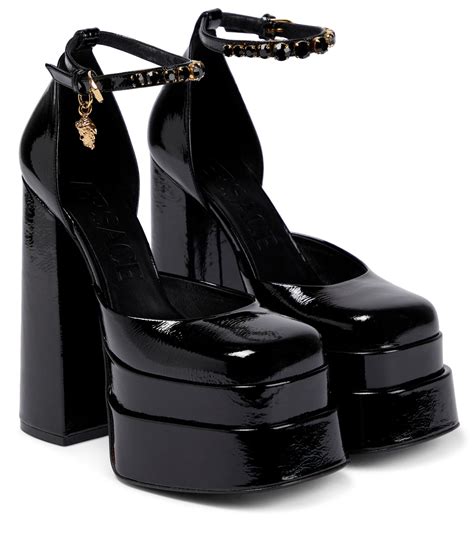 how tall are versace platform heels|versace platform heels medusa.